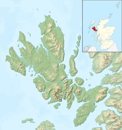 Skye eiland kaart